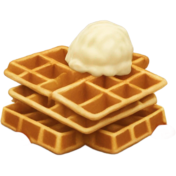 Chicken and waffles emoji