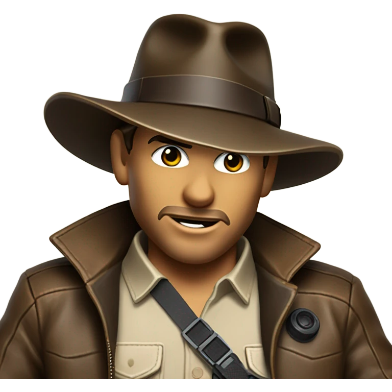 Indiana Jones playing video games emoji