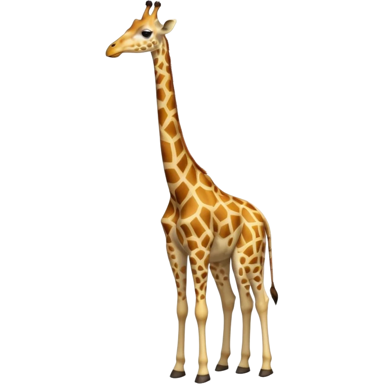 full body of giraffe, front view emoji