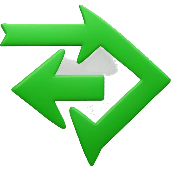 Stock market arrow green  emoji