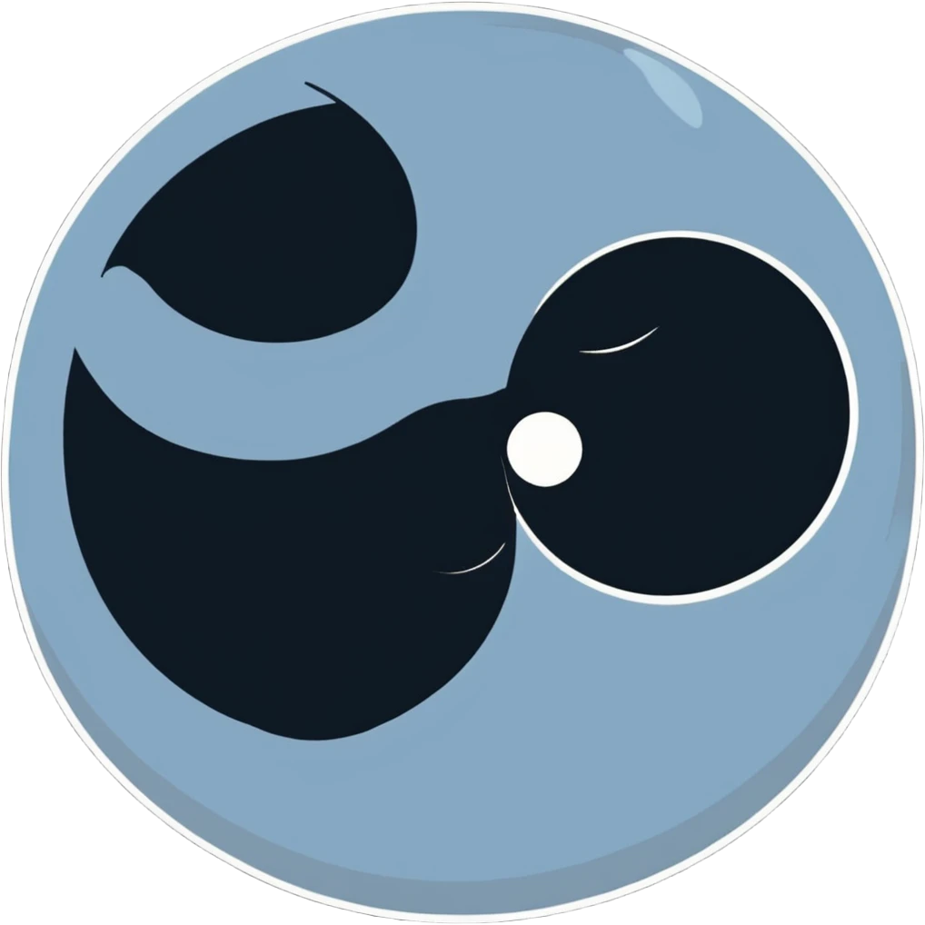 full moon kissing dark moon emoji