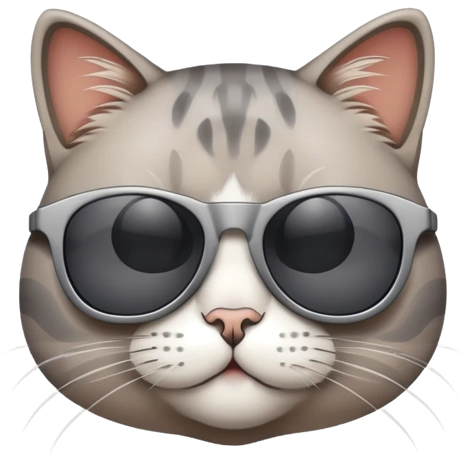 Cat with sunglasses emoji