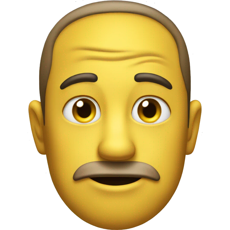 Yellow meh emoji side eyeing someone emoji