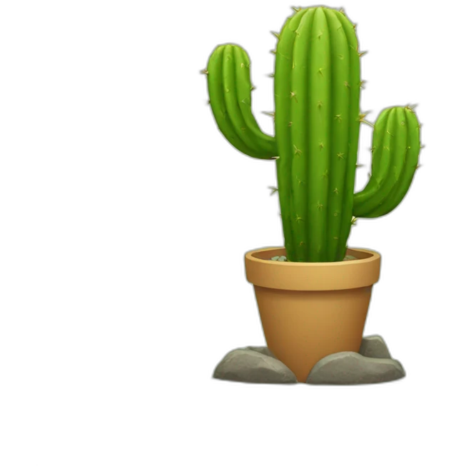 Cactus qui surf emoji