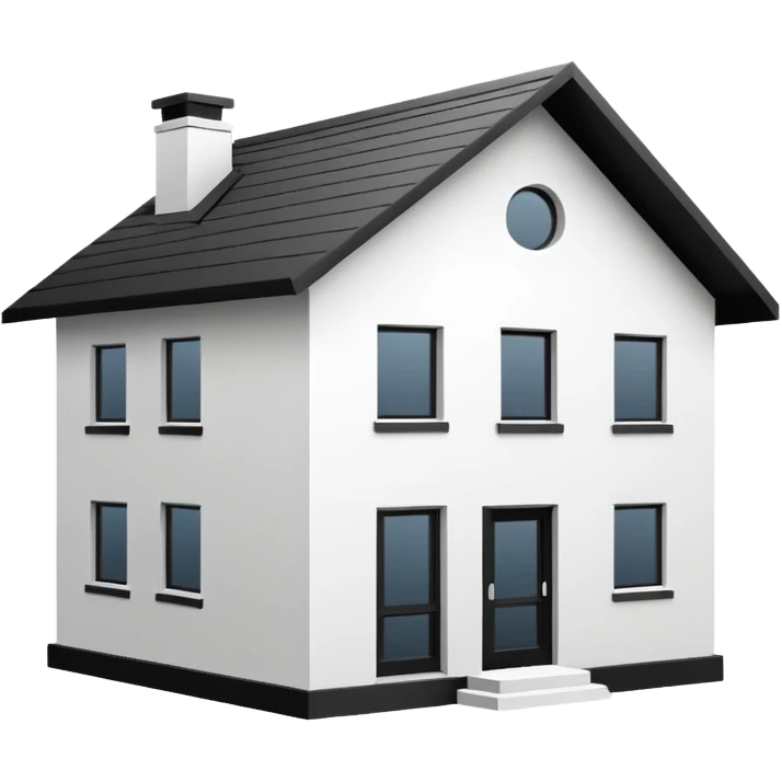 simple house  LINE-drawing Outline emoji