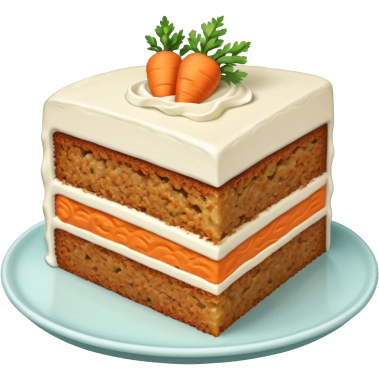 Pastel de zanahoria  emoji