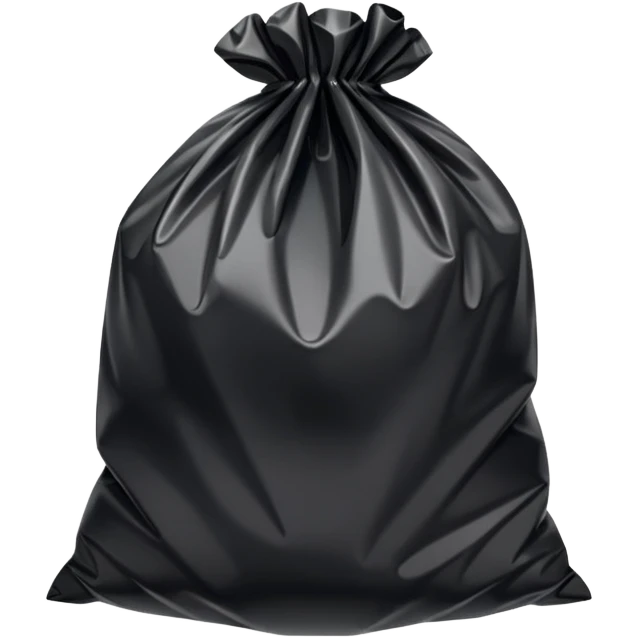 a black plastic bag emoji