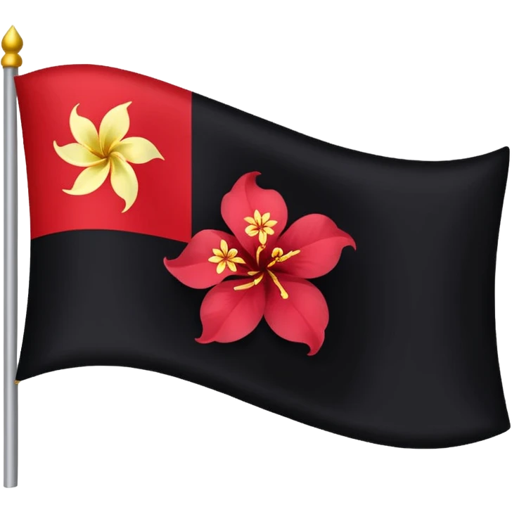 Black Hong Kong flag emoji