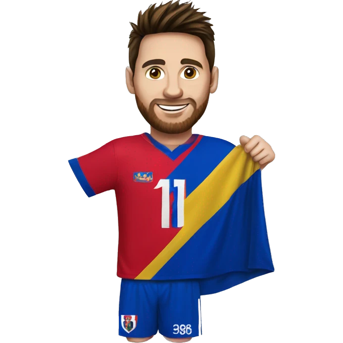 MESSI drapeau Haiti  emoji
