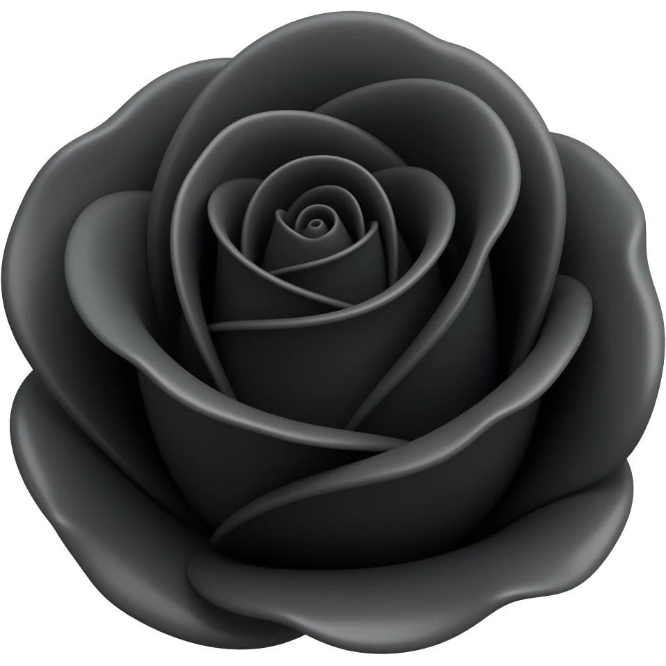 Black rose emoji