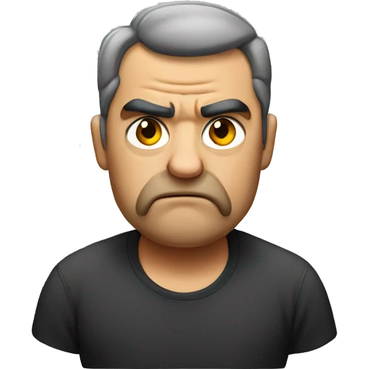 Grumpy emoji emoji
