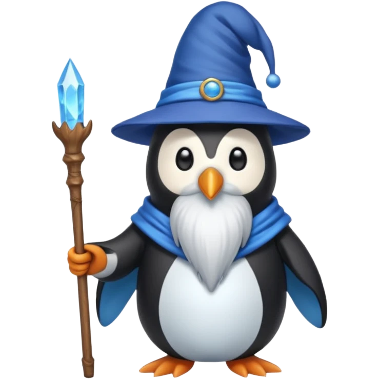 Penguin Wizard emoji