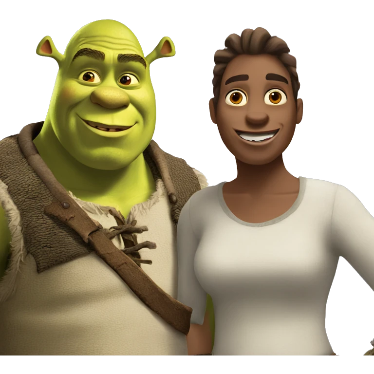 Shrek and donkey emoji