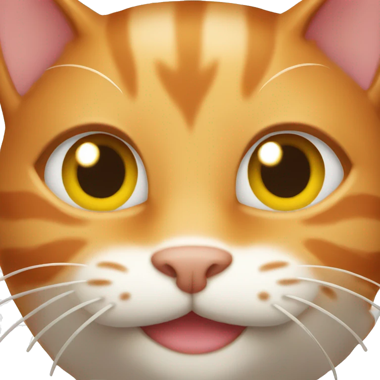 ginger cat smiling emoji