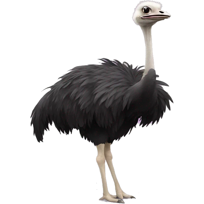 ostrich dancing emoji