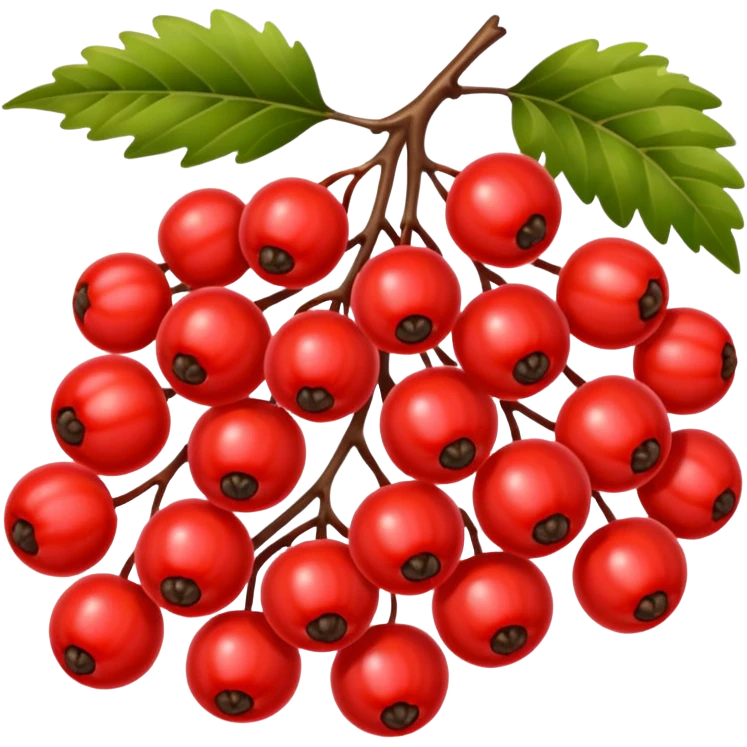 rowan/mountain ash berries, simple emoji