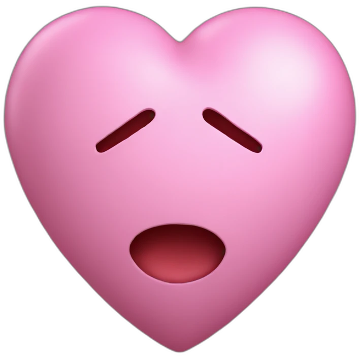 3D heart emoji