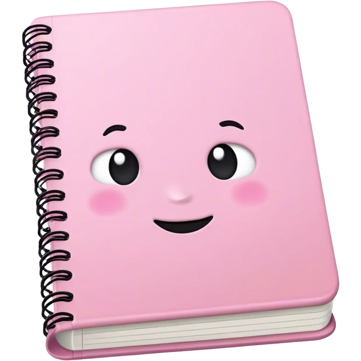 Light pink notebook emoji