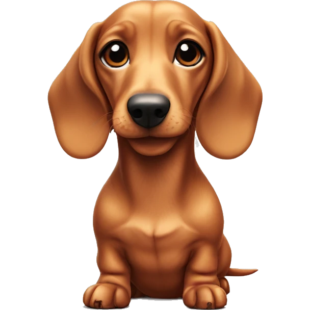Dachshund Pretty￼ emoji