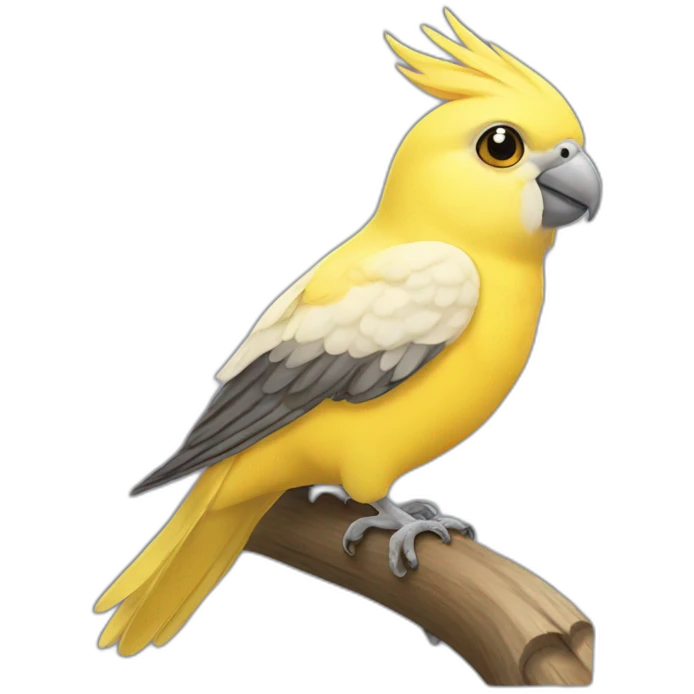 YELLOW cockatiel emoji