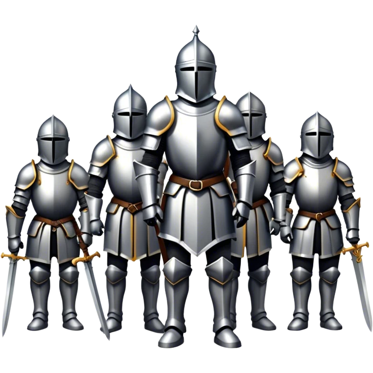 Group of knights in shadows emoji