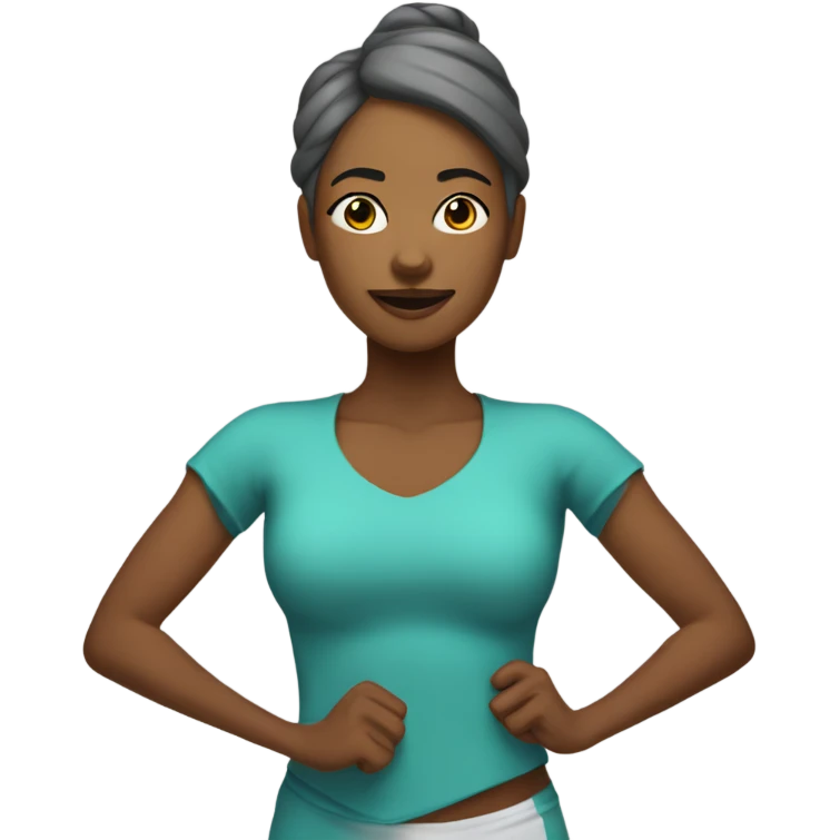 Mulher loira fazendo ioga  emoji