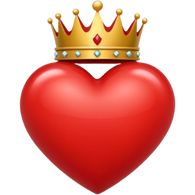 Corazón con corona emoji