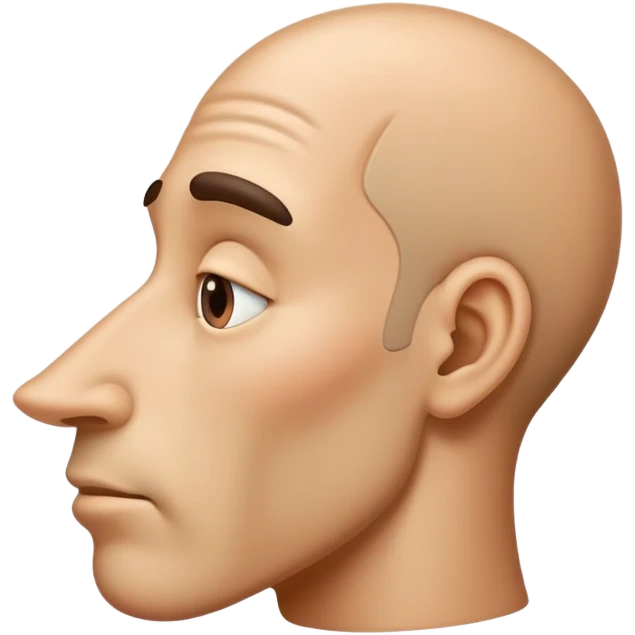 big nose from side view emoji