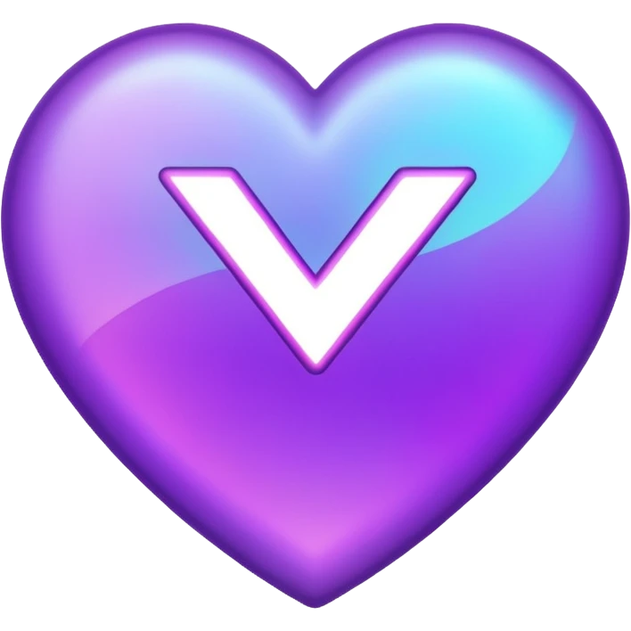 holographic purple checkmark emoji