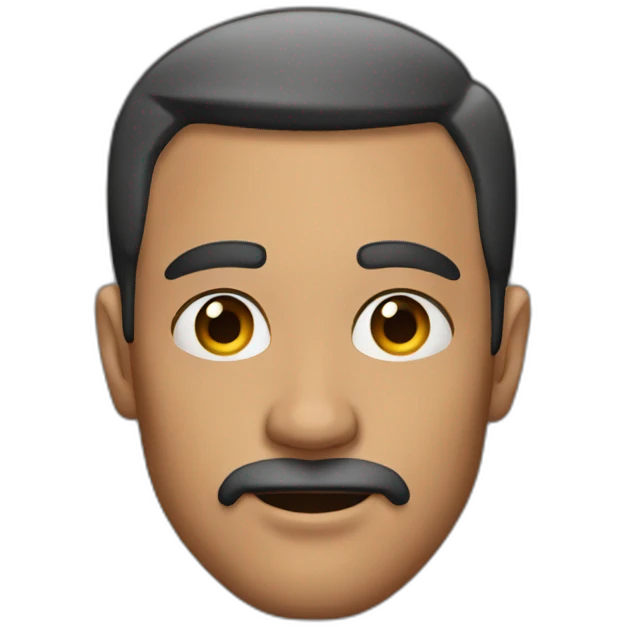 Man with smoky eyes emoji
