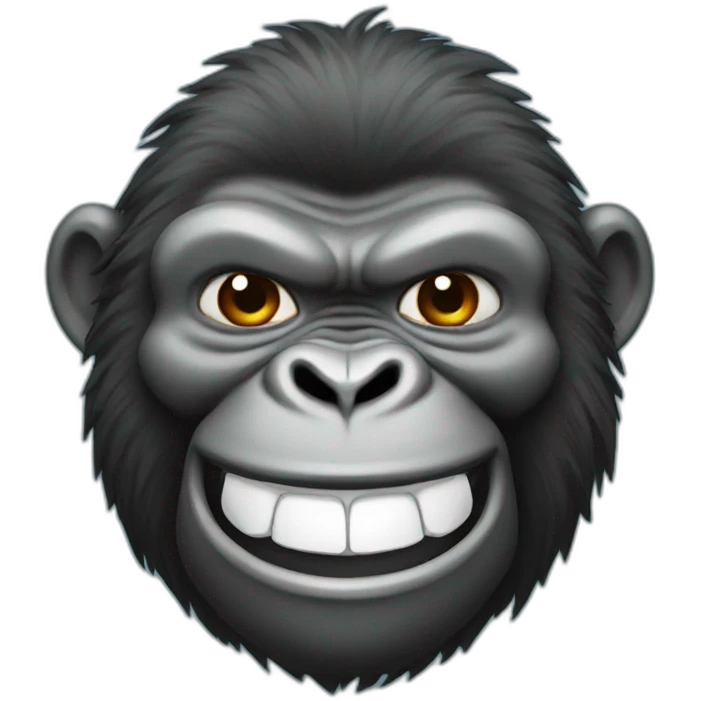 Smiling Gorilla emoji
