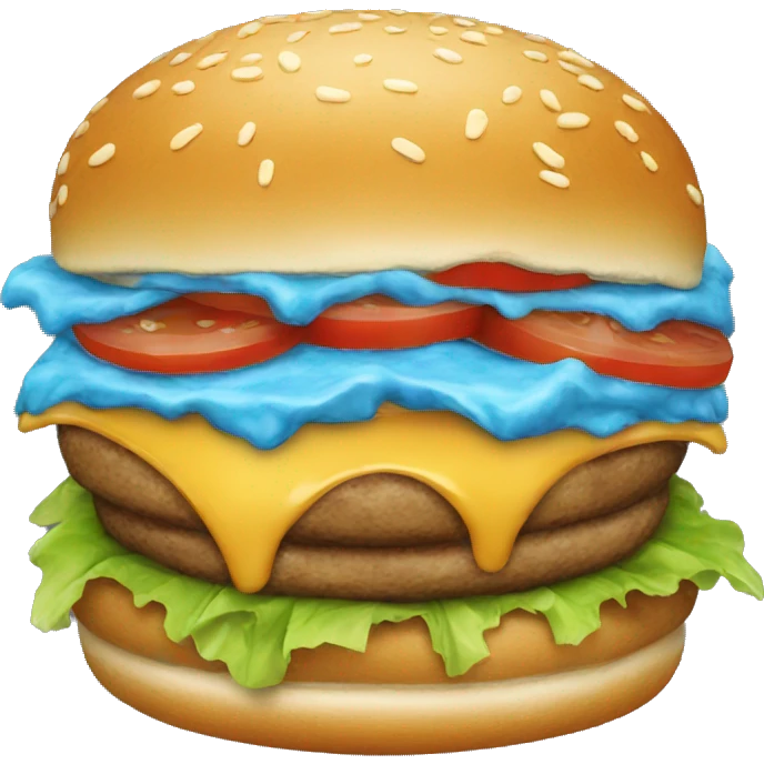 burger blue emoji