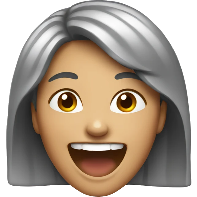 Woman laughing emoji
