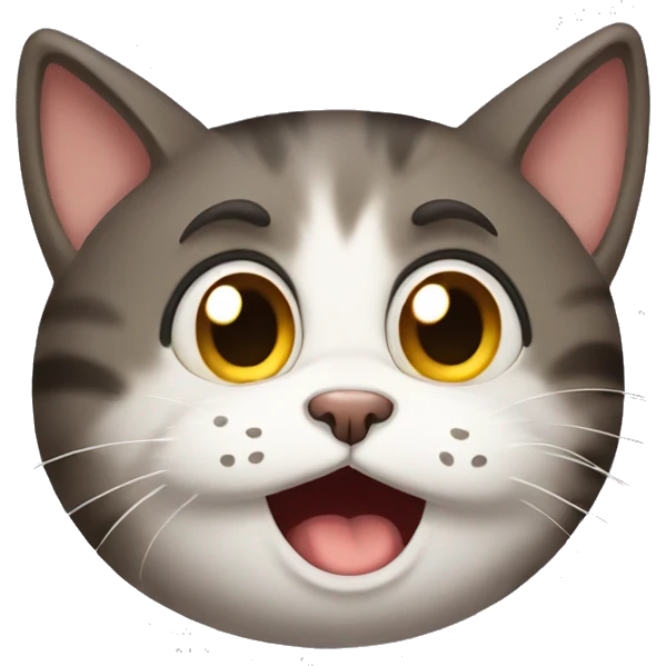 Embarrassed cat emoji
