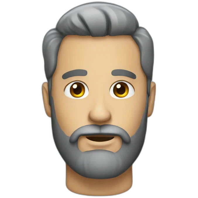 men beard emoji