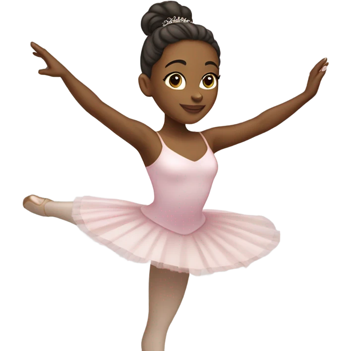 African-American ballerina ￼ emoji