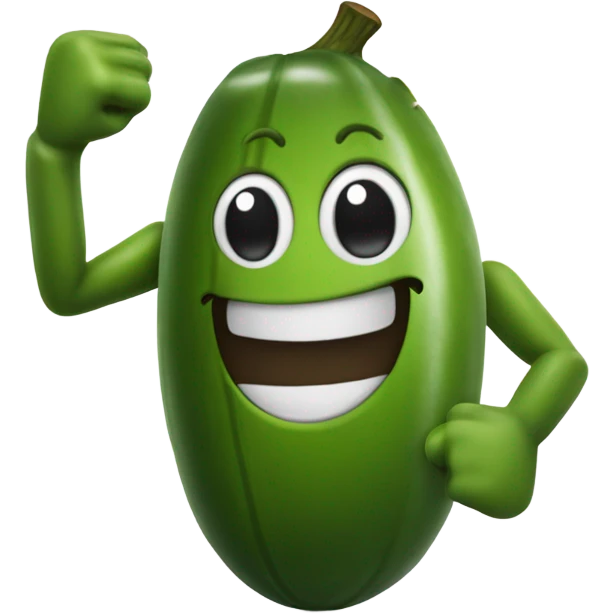 Pickle growing a football emoji
