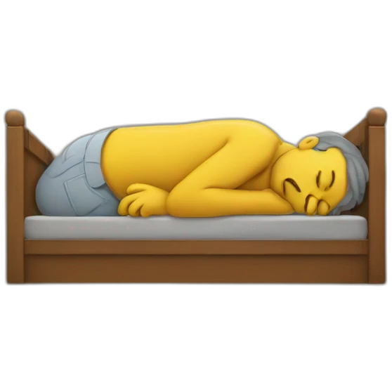 Bart sleeping emoji