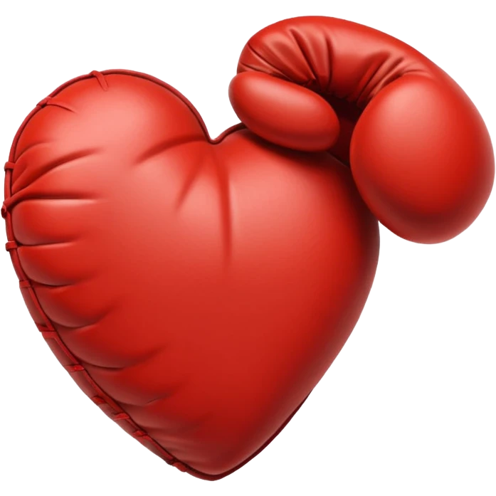 Heart for a boxing training  emoji