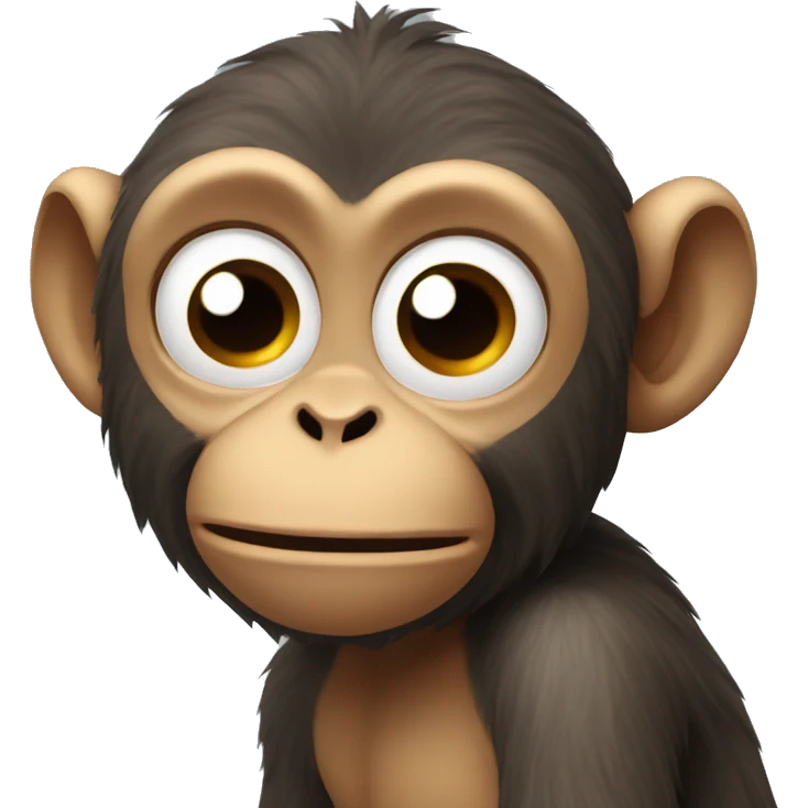 Monkey waking up emoji