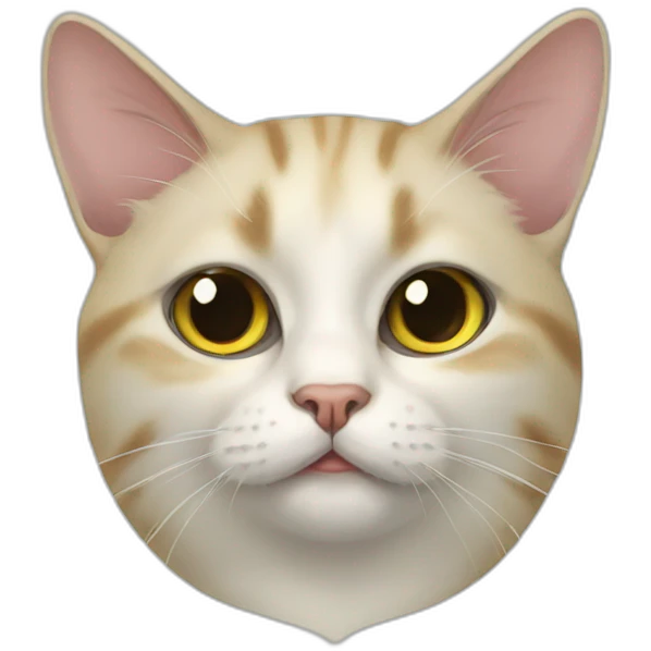 Weird napoleon cat emoji