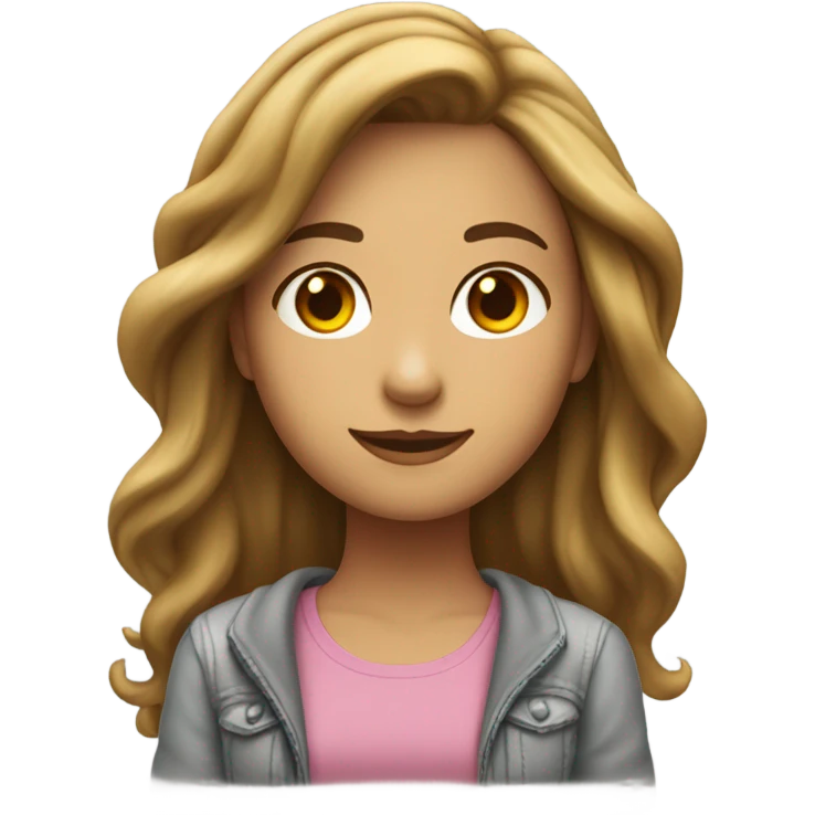 Una chica chill emoji