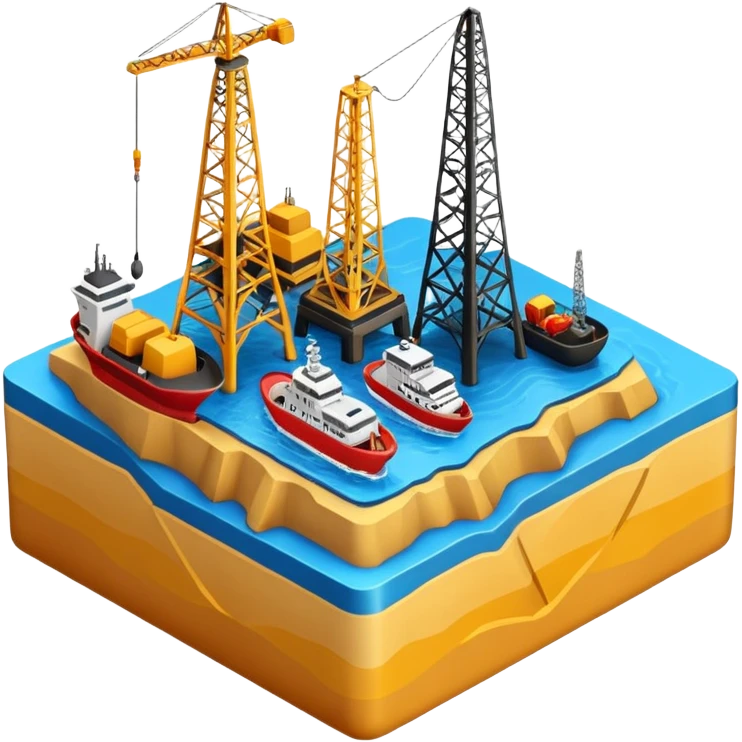 3D seismic exploration work. emoji