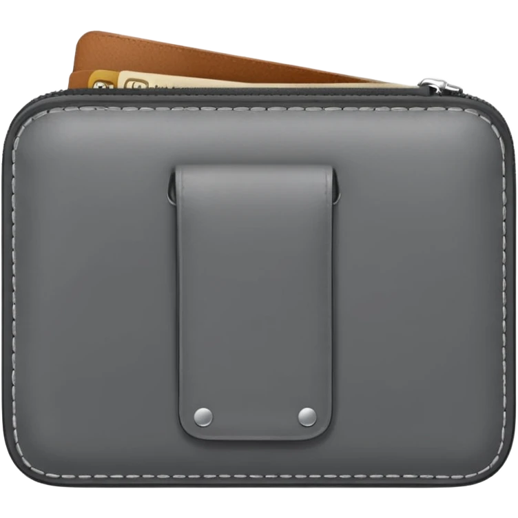 grey wallet emoji