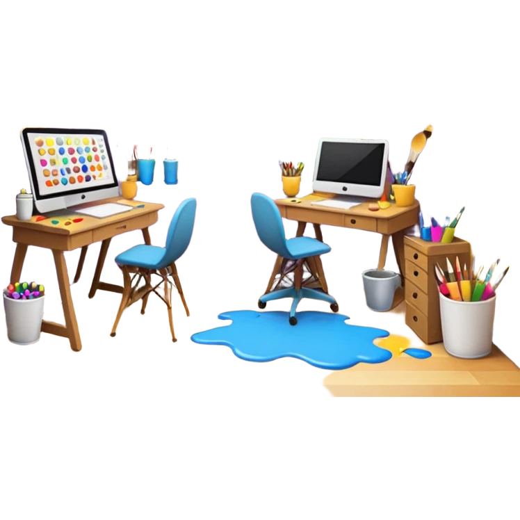 emoji room (cozy art studio) emoji