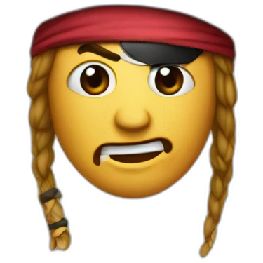Piratte of the caribean emoji