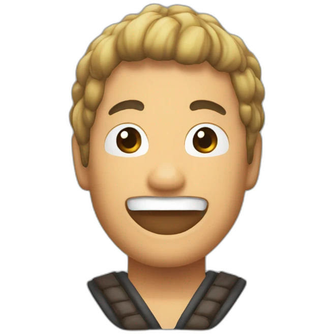 Tenjiro kamado qui boit une bière emoji