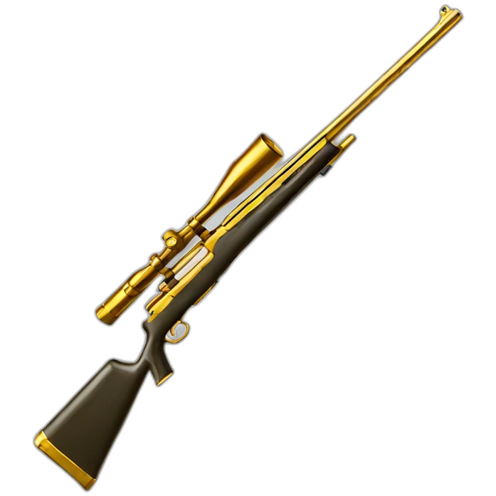 golden sniper rifle emoji