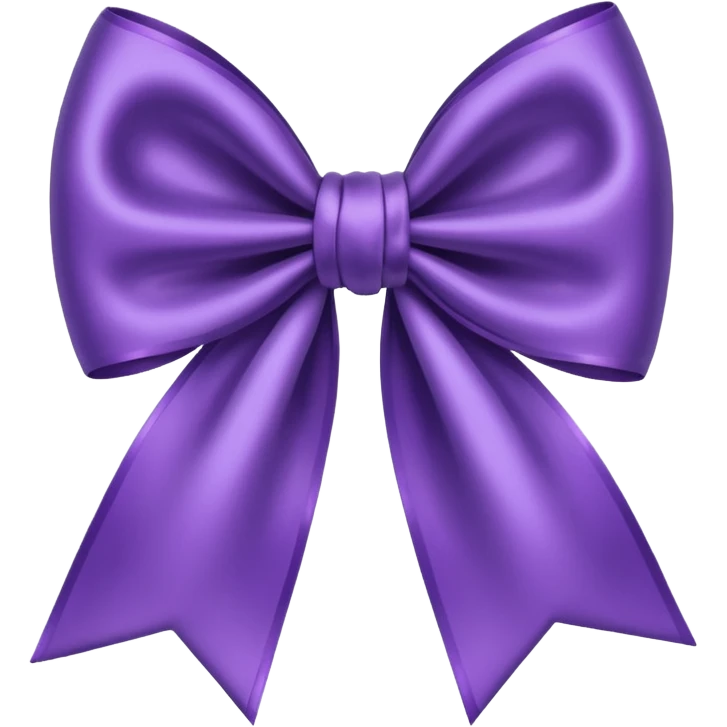 Purple bow emoji