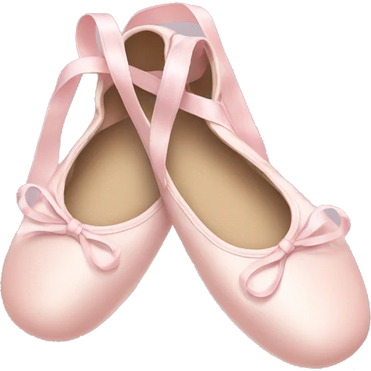 Pale pink ballet shoes emoji